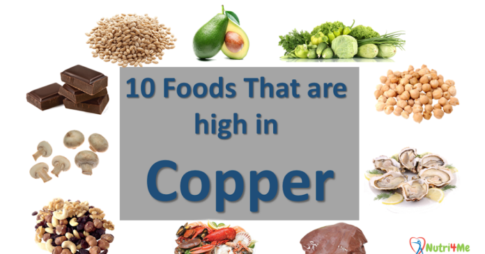 10 Foods that are high in copper