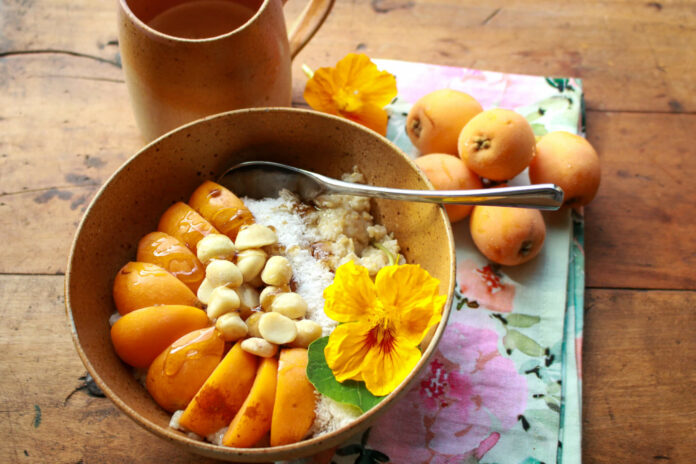 Tropical Loquat Macadamia Cereal Bowl